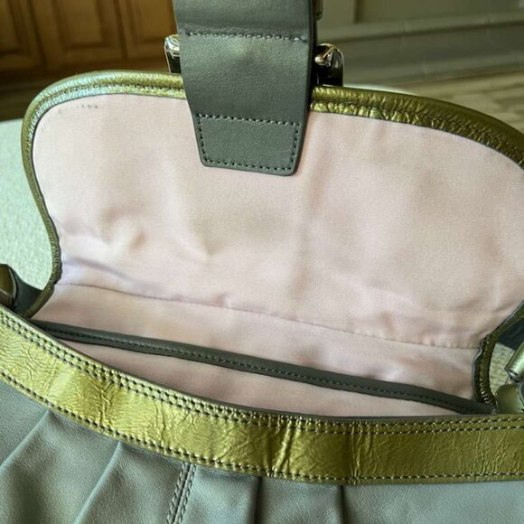 Coach Soho Medium Shoulder Bag (f15204) Y2K Vintage Pleated grey leather bag - Picture 10 of 10